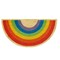 Rainbow Shaped Non-Slip Coir Door Mat 30x15 for Everyday Use Shake Clean Durable and Stylish Entryway Rug